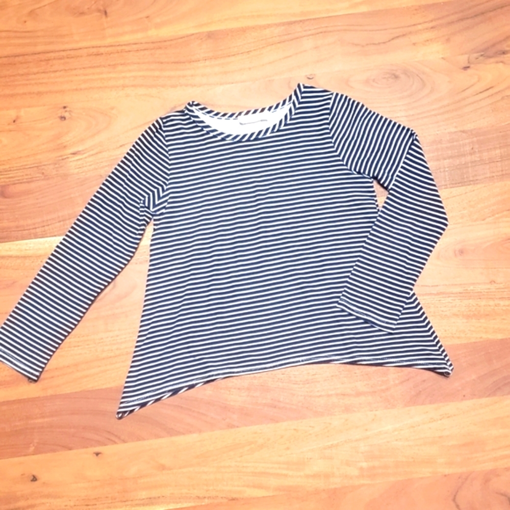 Btween long sleeve stripe girl top, size 6x